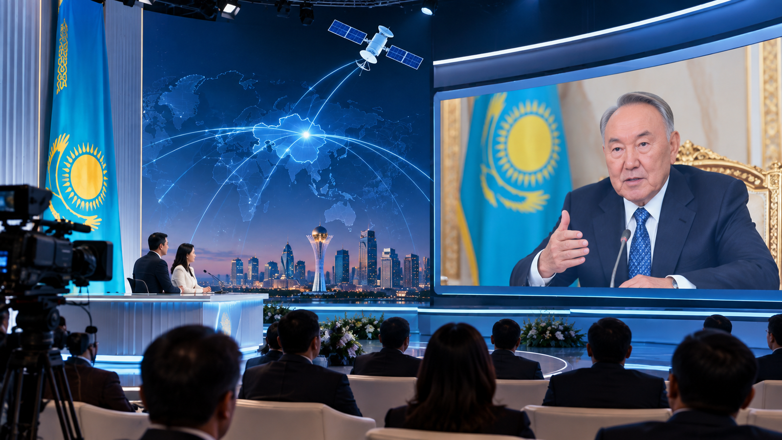 Live Telebridge with the First President of Kazakhstan